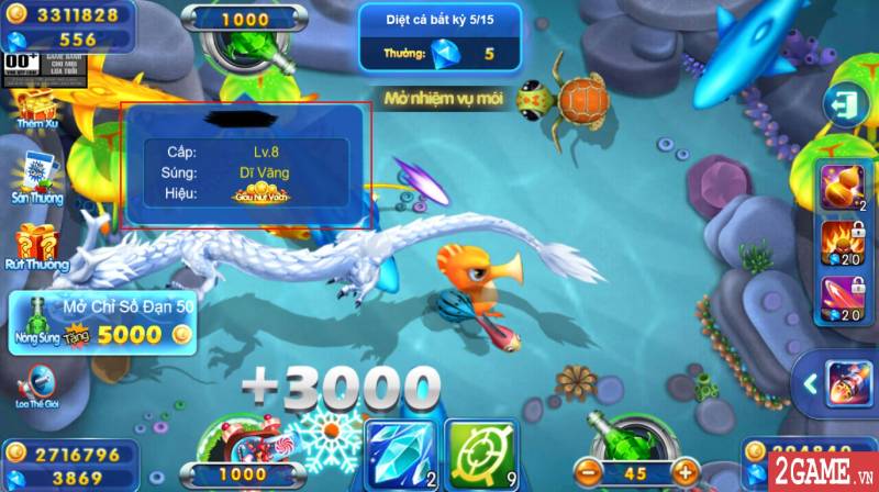 Cá đặc biệt boss lớn và cá đền xu cao